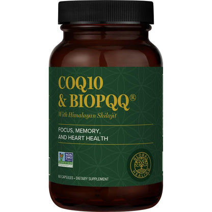 Global Healing Center CoQ10 & BioPQQ with Himalayan Shilajit — Heart & Brain Support
