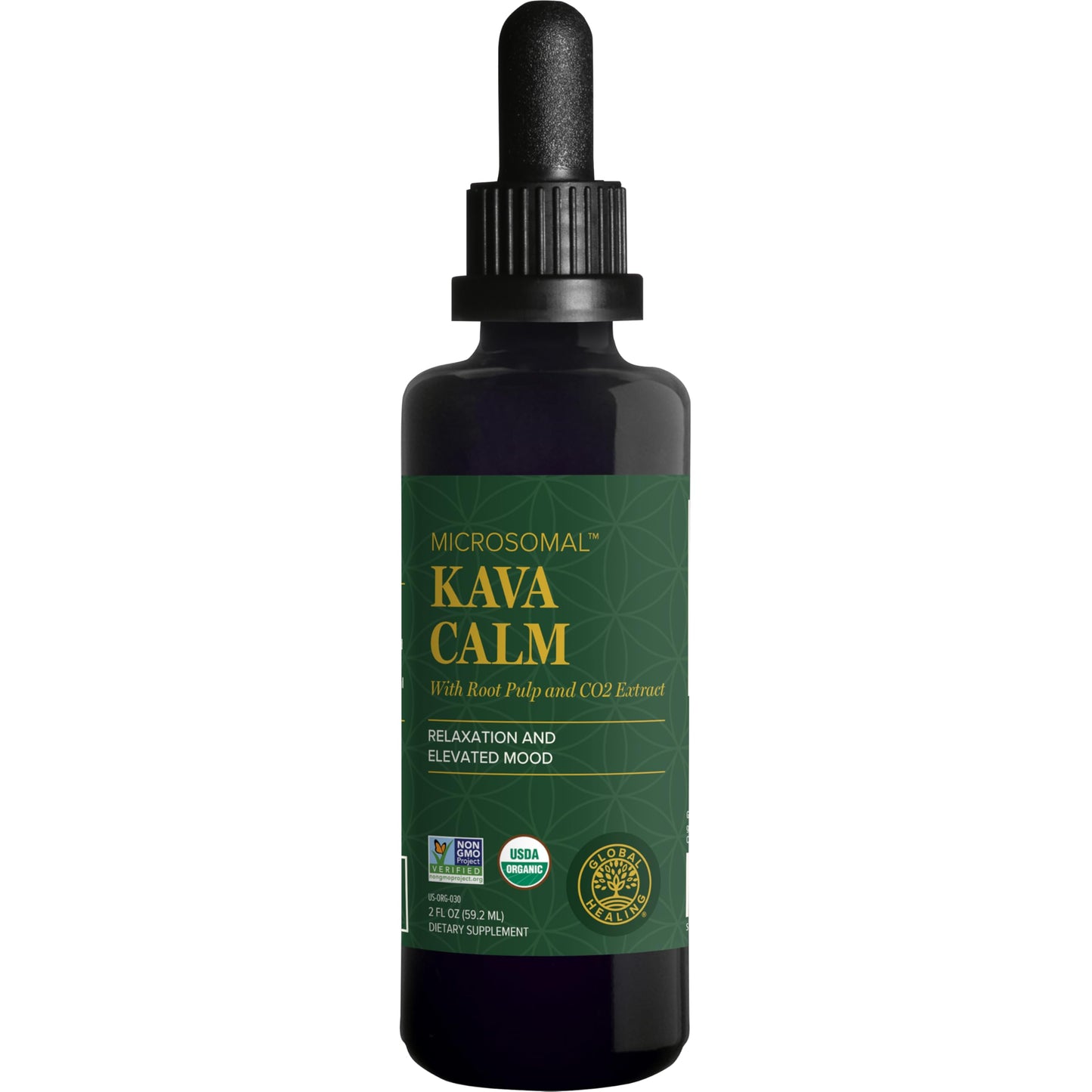 Global Healing Center Organic Kava Calm - MicroSomal Tech Kava Drops