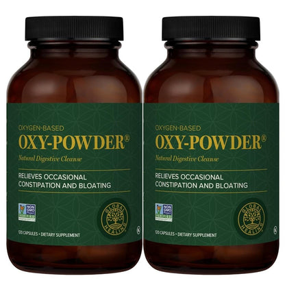Global Healing Center Oxy-Powder Colon Cleanse Detox – Oxygen-Based Natural Intestinal Cleanser (2x120 Count)