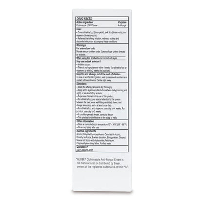Globe Clotrimazole 1% Cream – 4 oz (2 Pack) Antifungal Relief for Itching, Burning, Ringworm