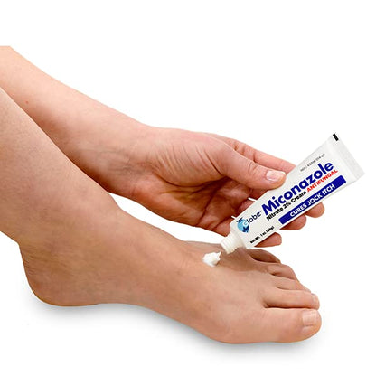 Globe Miconazole 2% Cream (4 Pack) – Antifungal Relief for Athlete's Foot, Jock Itch, Ringworm
