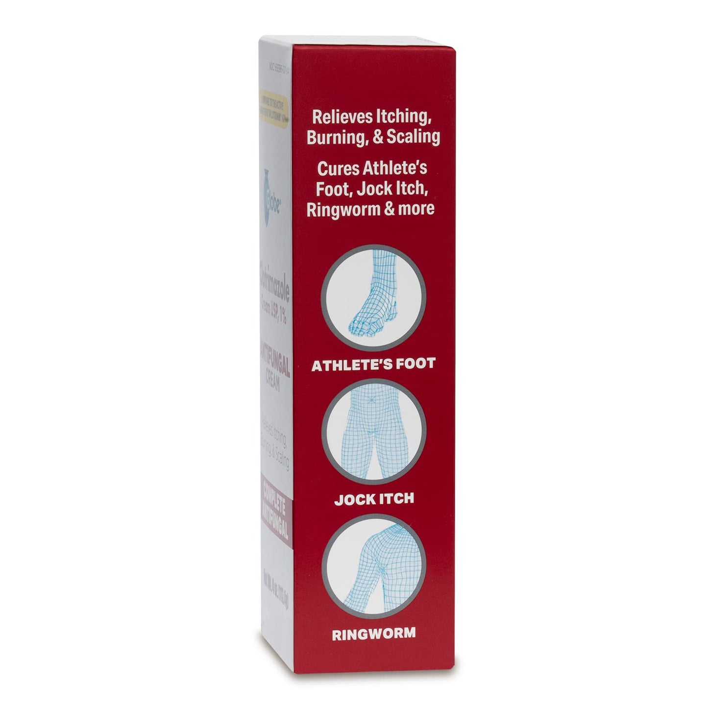 Globe Clotrimazole 1% Cream – 4 oz (2 Pack) Antifungal Relief for Itching, Burning, Ringworm