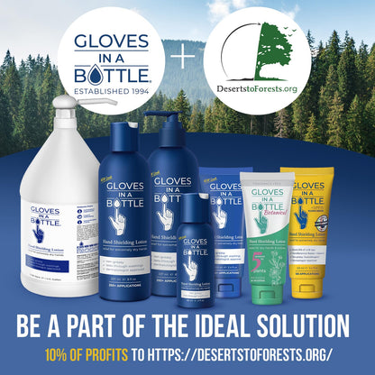 Gloves In A Bottle Psoriasis & Eczema Relief Cream – Shielding, Hypoallergenic Unscented 8 oz Pump