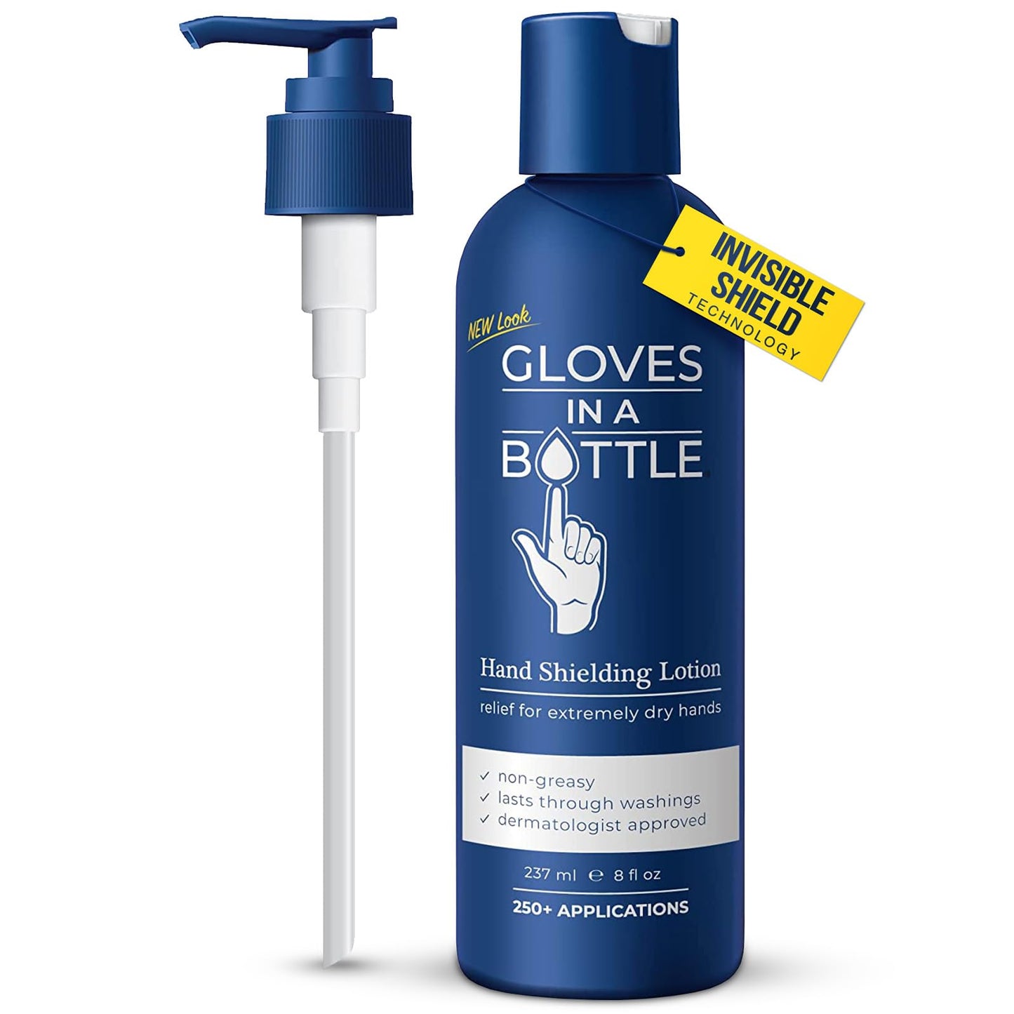 Gloves In A Bottle Psoriasis & Eczema Relief Cream – Shielding, Hypoallergenic Unscented 8 oz Pump