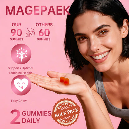 GlowGems Premium Feminine Balance Gummies for Women | pH Balance & Wellness (Vegan, Gluten-Free, 90 Count)