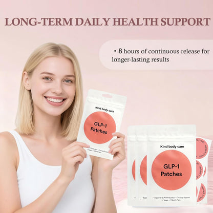 90pcs GLP-1 Patches - Body Care Balance | Natural Gentle Hydrating Patch (Pink)