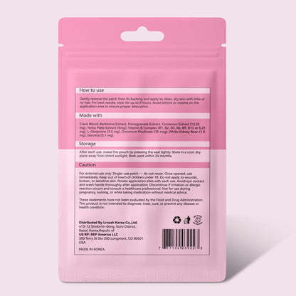 GLP-1 Patches with Yerba Mate for Men and Women - 30 Count - Pack of 3