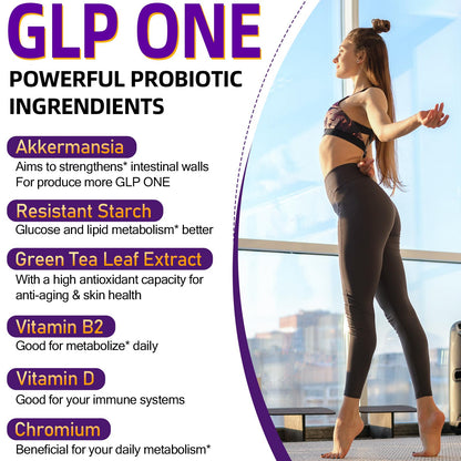 Dmeisy Akkermansia Muciniphila Supplement – 300B AFU Probiotic for Gut Health | 120 Count