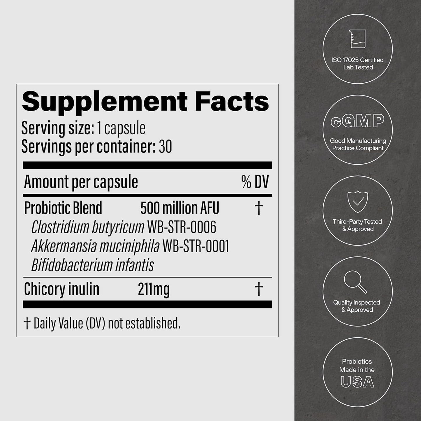 GLP-1 Probiotic 2 Pack - 60 Capsules | Multi-Strain + Prebiotic