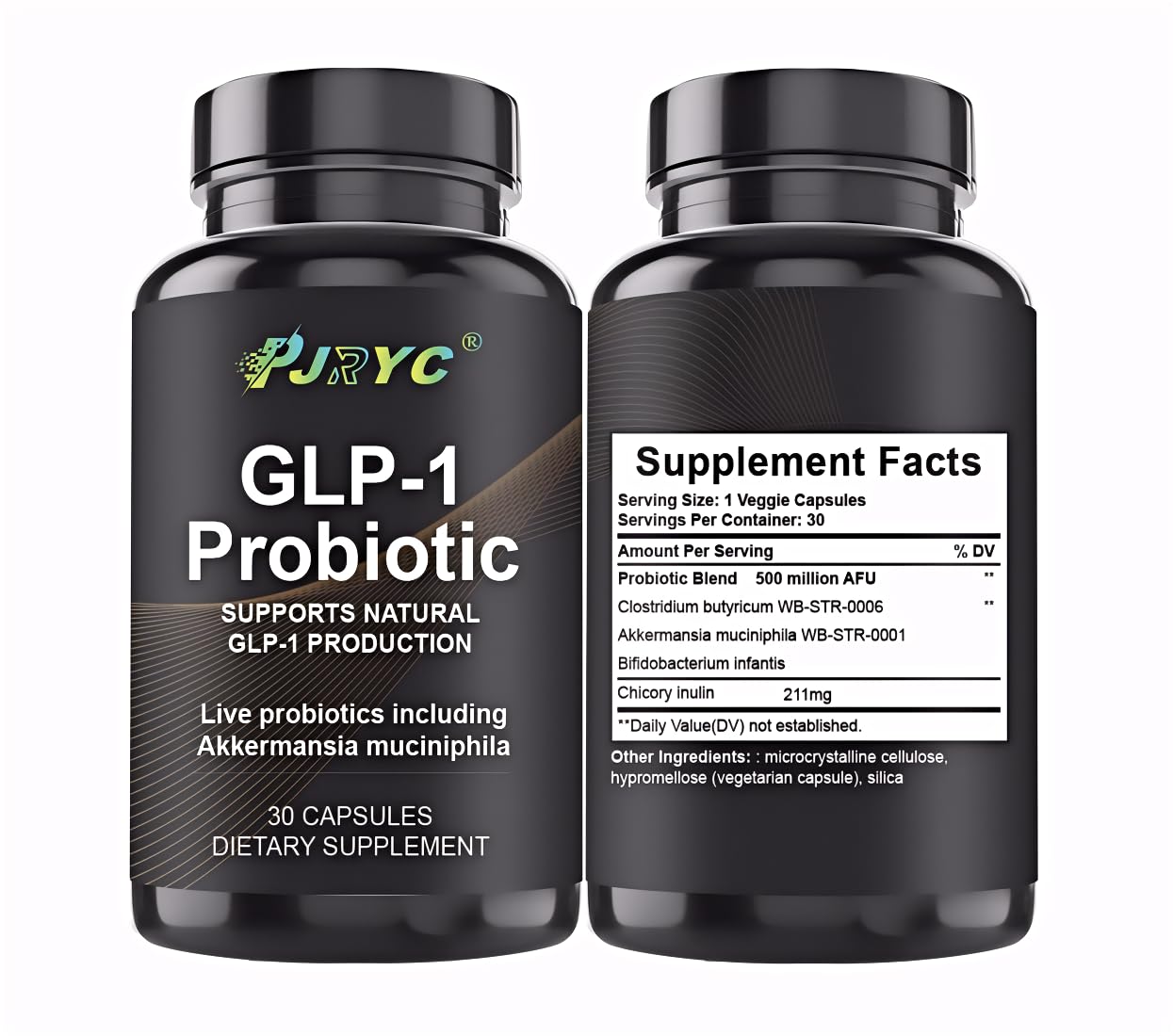 GLP-1 Probiotic 2 Pack - 60 Capsules | Multi-Strain + Prebiotic