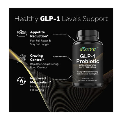 GLP-1 Probiotic 2 Pack - 60 Capsules | Multi-Strain + Prebiotic
