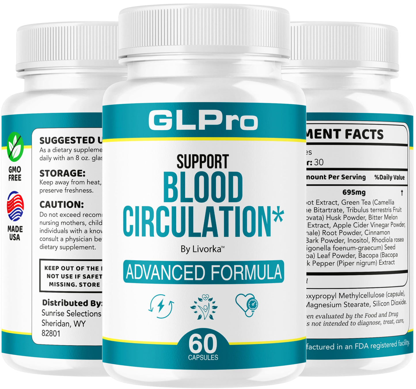 (2 Pack) GLPro – GL Pro Capsules Support Formula | Maximum Strength Multivitamin, 120 Capsules