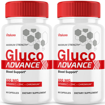 Gluco Advance Capsules (2 Pack) – Blood Support & Joint Health, 120 Ct