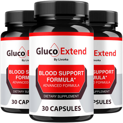 Gluco Extend 3-Pack Capsules - All-Natural Formula for Healthy Levels