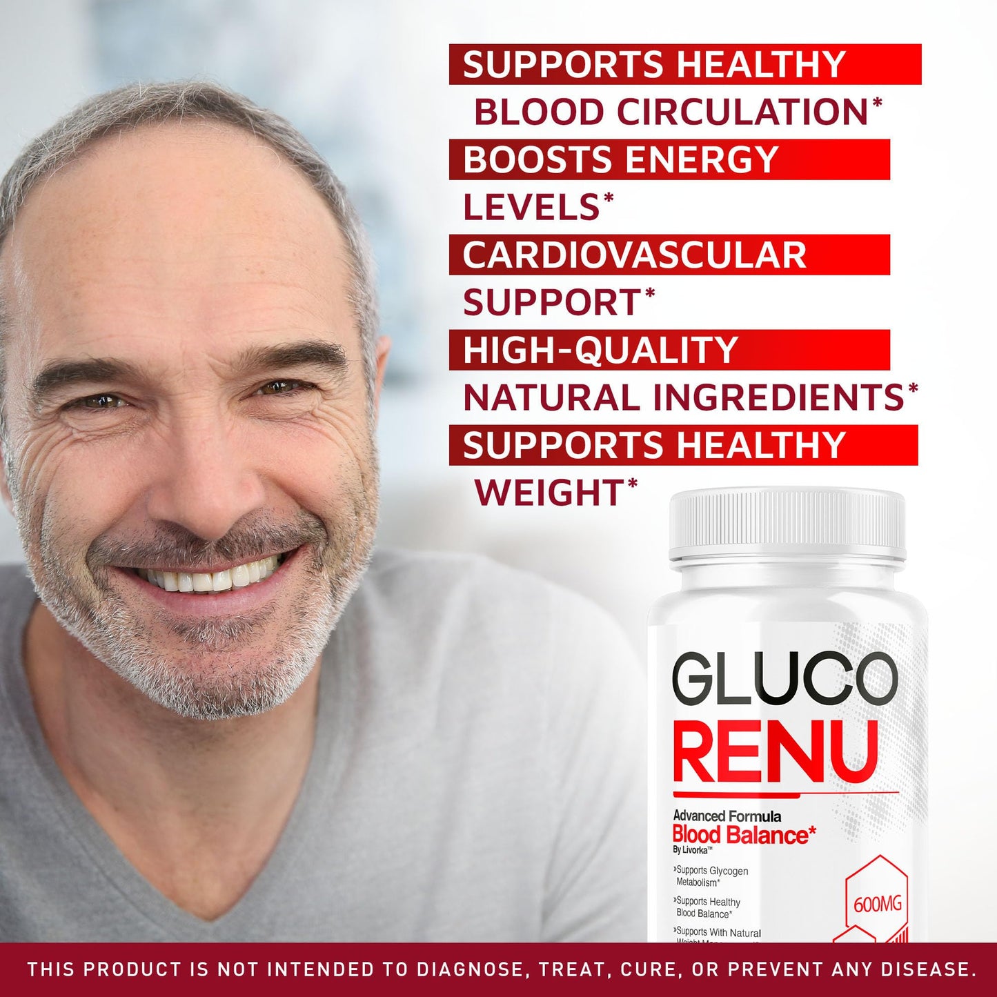 (3 Pack) Gluco Renu Capsules – Premium GlucoRenu Supplement, 90 Capsules