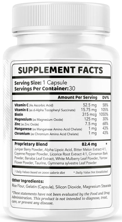 (3 Pack) Gluco Renu Capsules – Premium GlucoRenu Supplement, 90 Capsules