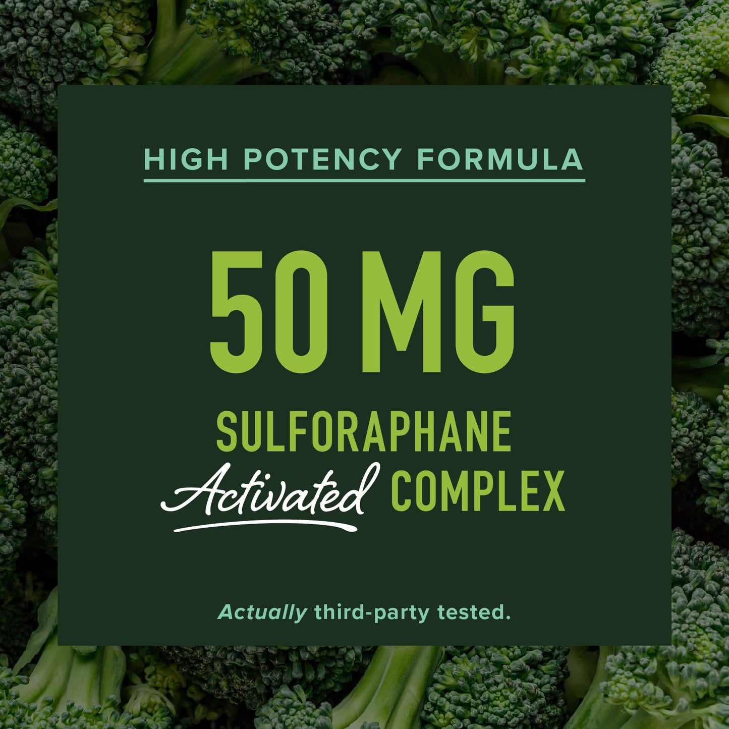SMNutrition 50MG Sulforaphane Supplement from Broccoli Sprouts | NRF2 Activation & Immune Support
