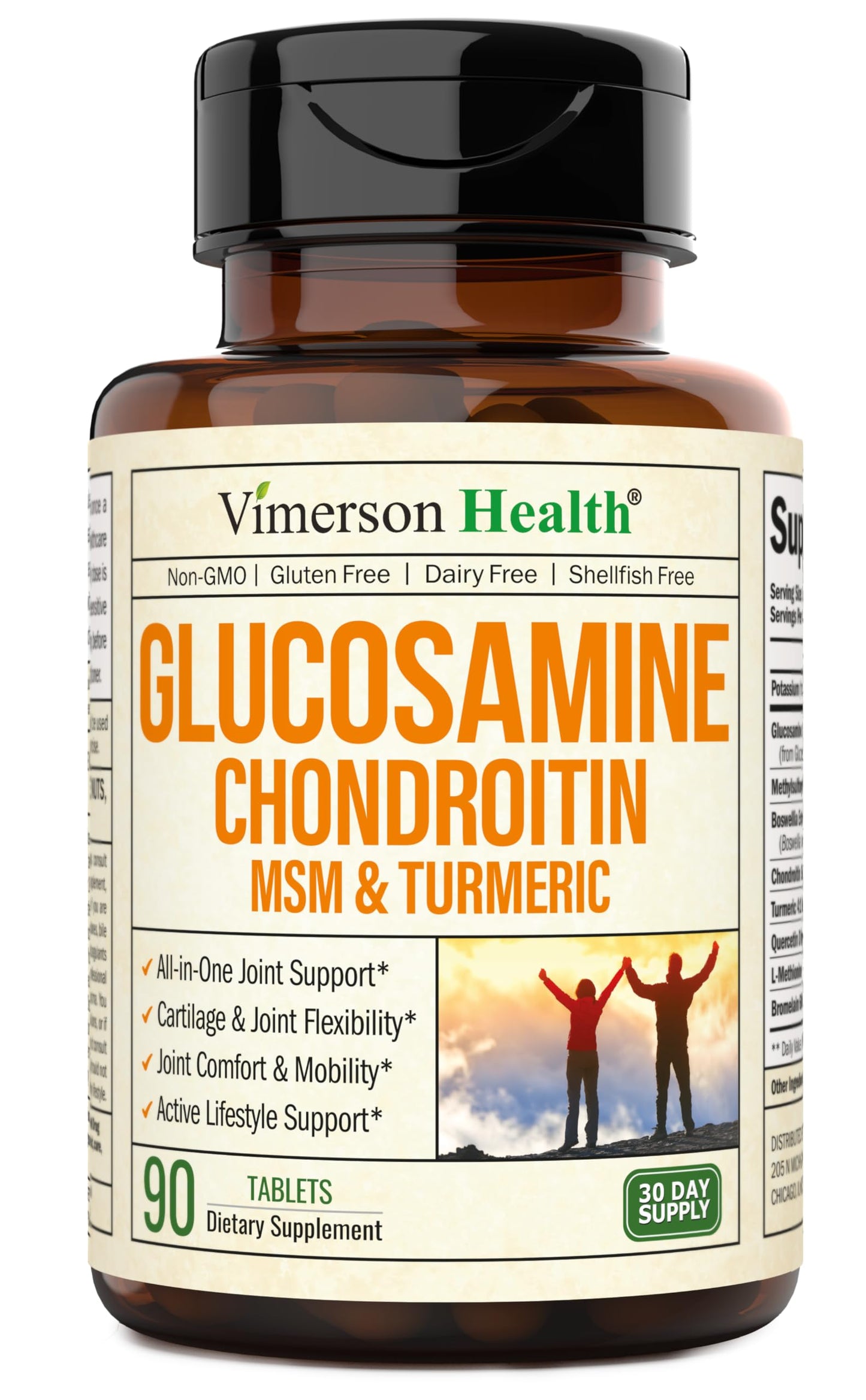 Glucosamine Chondroitin MSM 1500 mg – Joint Support & Cartilage Health (90 Tablets)