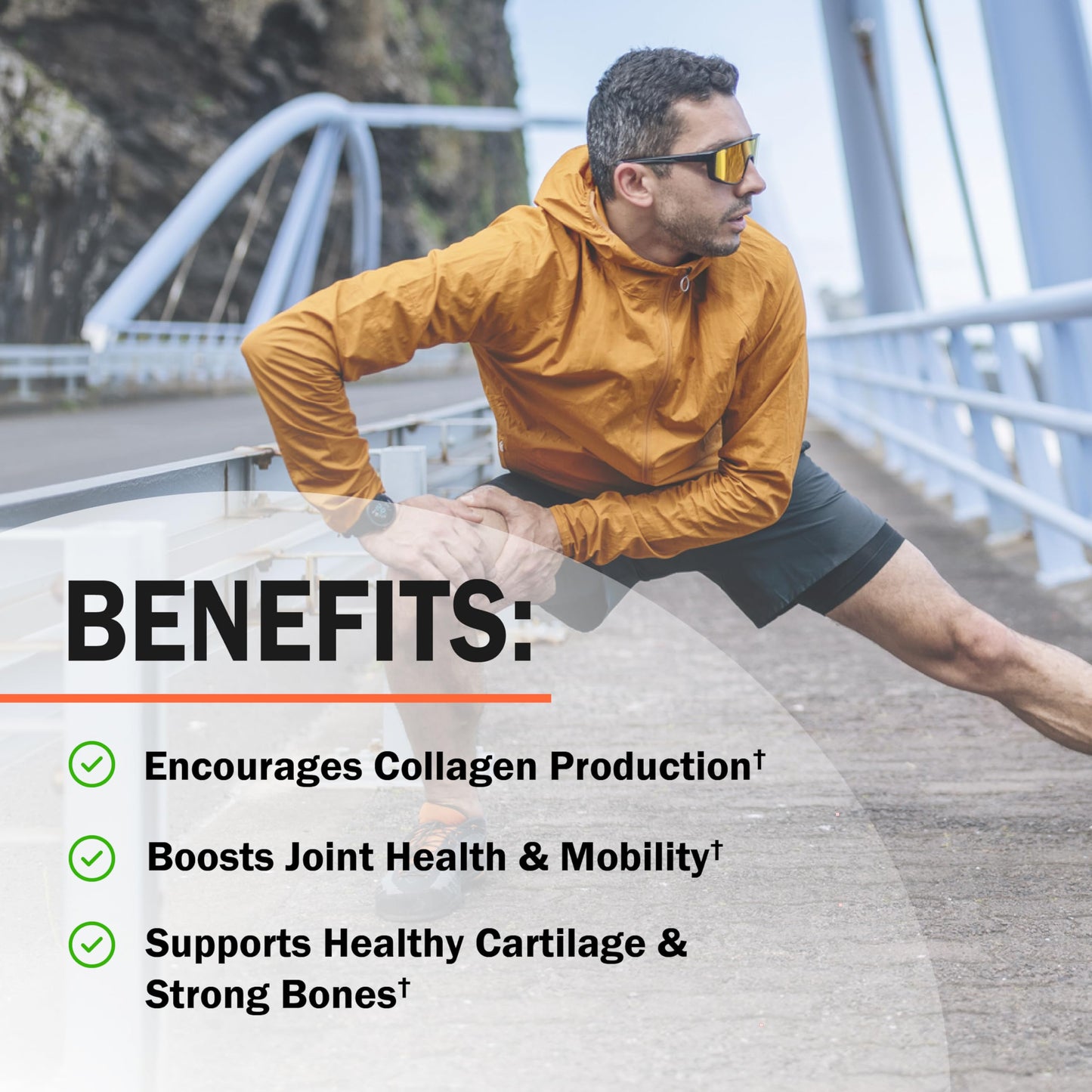 Glucosamine Chondroitin MSM Joint Support – Collagen, Turmeric, Hyaluronic Acid | Gluten Free, Non-GMO, 180 Capsules