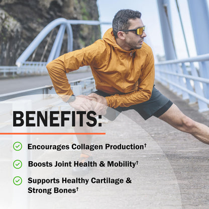 Glucosamine Chondroitin MSM Joint Support – Collagen, Turmeric, Hyaluronic Acid | Gluten Free, Non-GMO, 180 Capsules