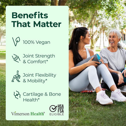 Glucosamine Chondroitin MSM – Vegan Joint Support with Glucosamine Sulfate 1500 mg | 2 Pack