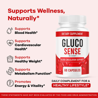 GlucoSense 3-Pack Capsules – Maximum Strength 180 Count