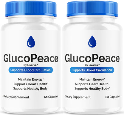 GlucoPeace Capsules (2 Pack) – Circulatory Support, 120 Count