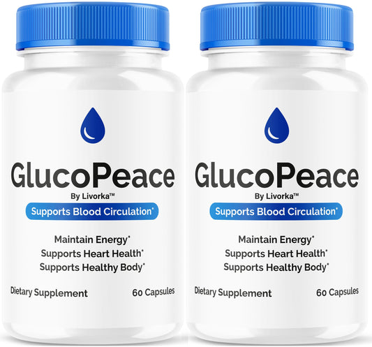 GlucoPeace Capsules (2 Pack) – Circulatory Support, 120 Count