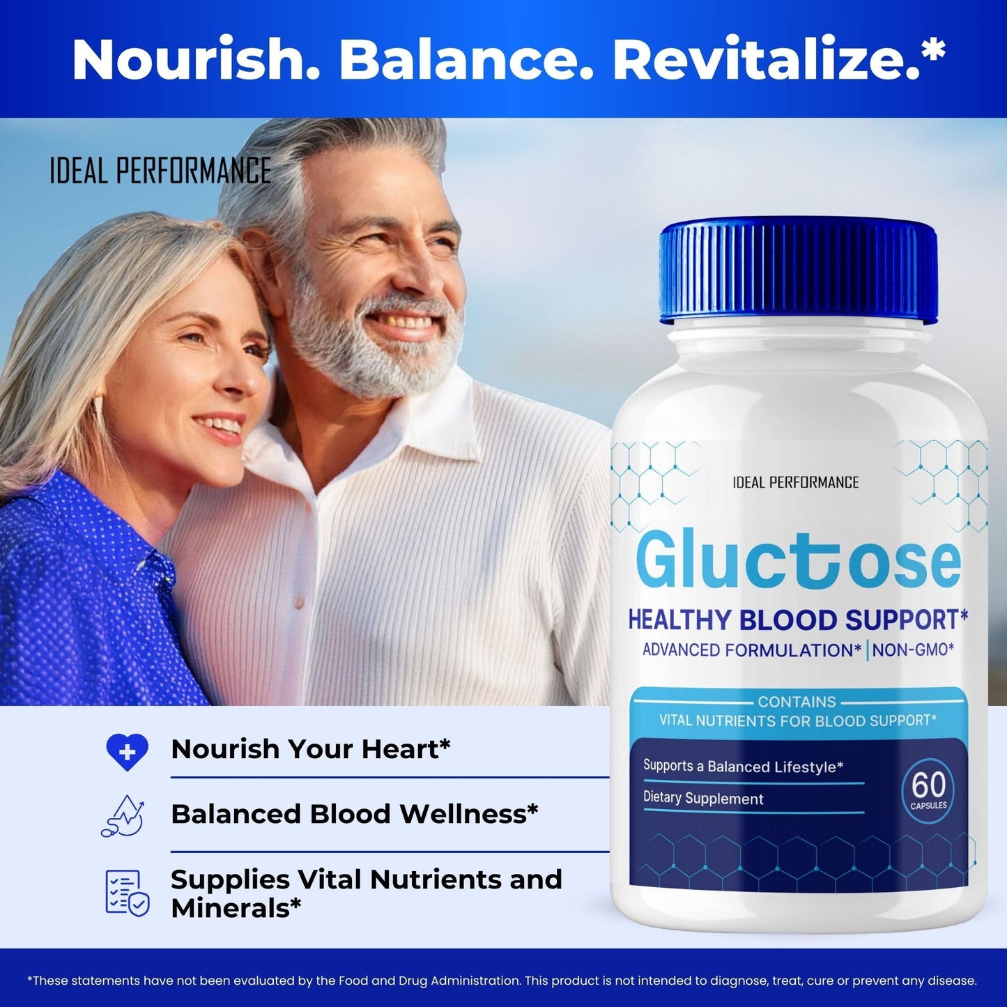Gluctose Pills – Advanced Blood Support Formula (3 Pack) | Gluc Tose Blood Capsules