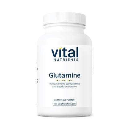 Vital Nutrients Glutamine 3400mg – 90 Capsules | GI Support | Gluten Free | Non-GMO