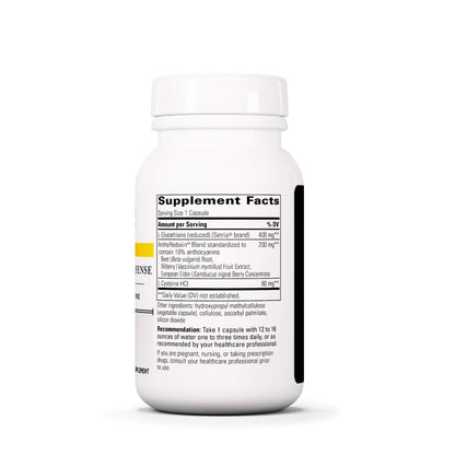 Integrative Therapeutics Glutathione Cell Defense - 60 Capsules | 400 mg Reduced GSH, L-Cysteine, and Anthocyanins