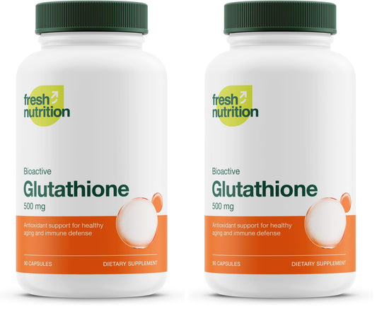 Glutathione Reduced Capsule | DNA Verified, Strongest Potency, Vegan & Non-GMO (Pack of 2)