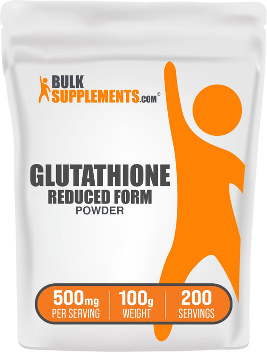 Glutathione Reduced Powder 500mg – Gluten Free | BulkSupplements