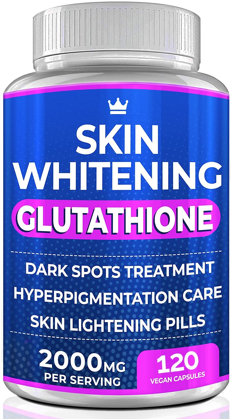 Glutathione Whitening Pills – 120 Capsules (2000mg) | Skin Lightening & Anti-Aging