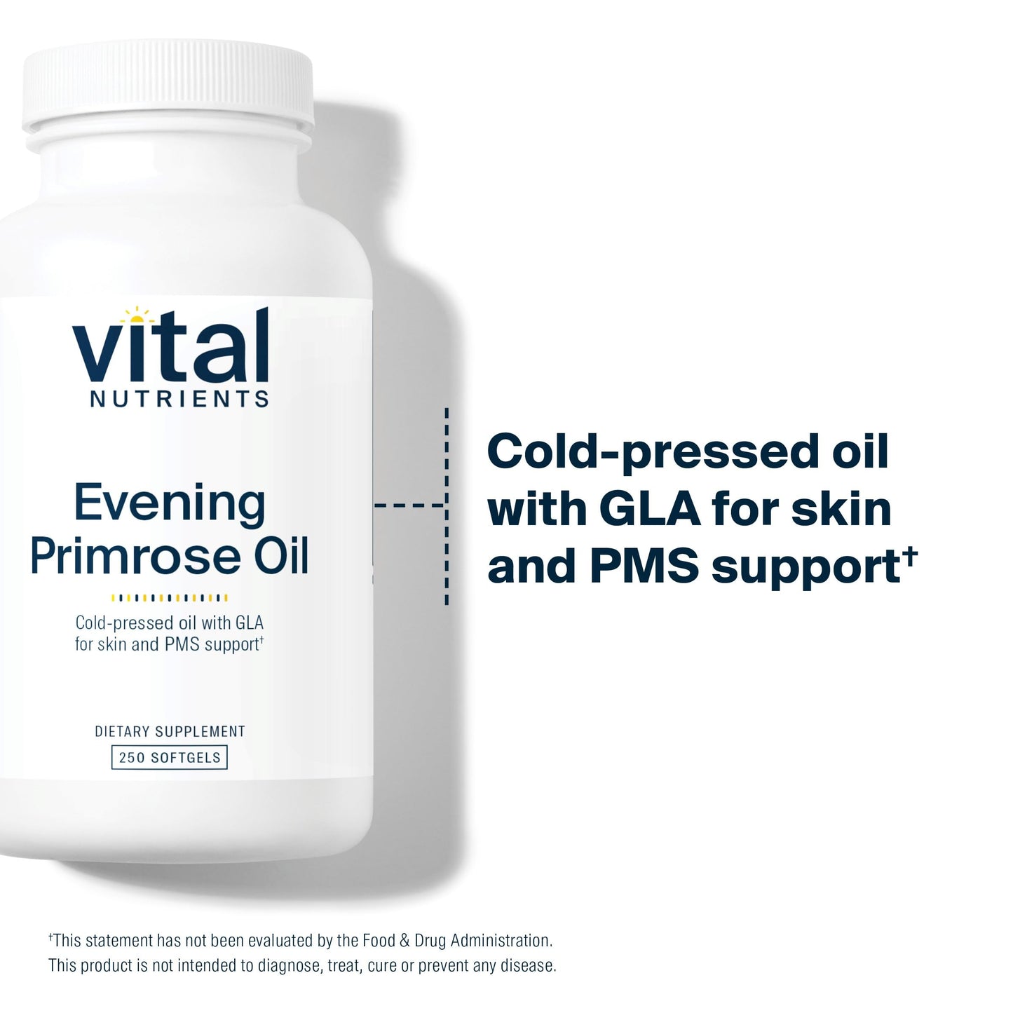 Evening Primrose Oil 1000mg – Vital Nutrients | 250 Softgels