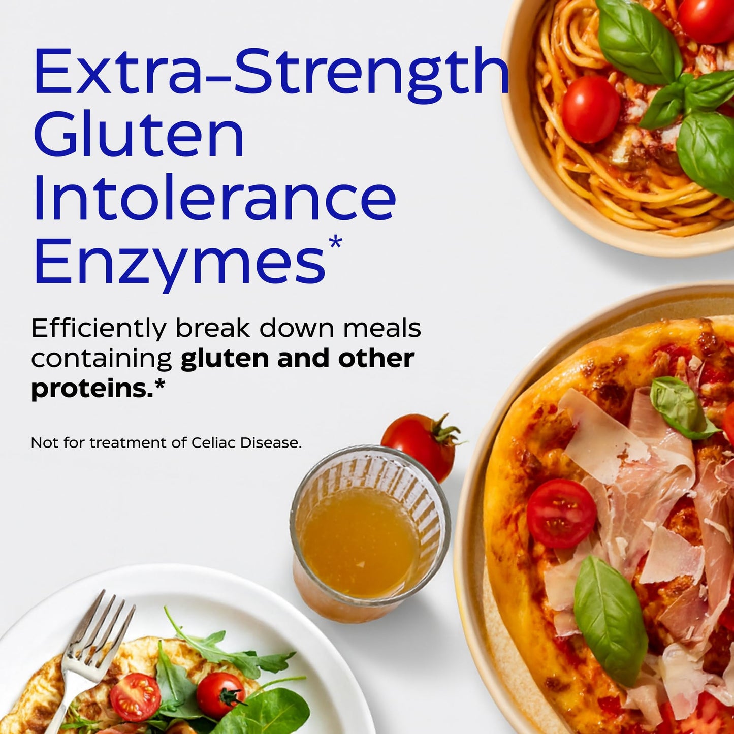 Enzymedica GlutenEase Extra Strength – Gluten & Casein Digestive Enzymes (30 Capsules)