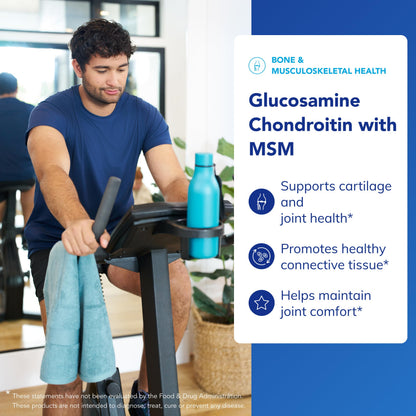 Pure Encapsulations Glucosamine Chondroitin with MSM – Joint Health & Cartilage Support, Gluten-Free & Non-GMO, 240 Capsules