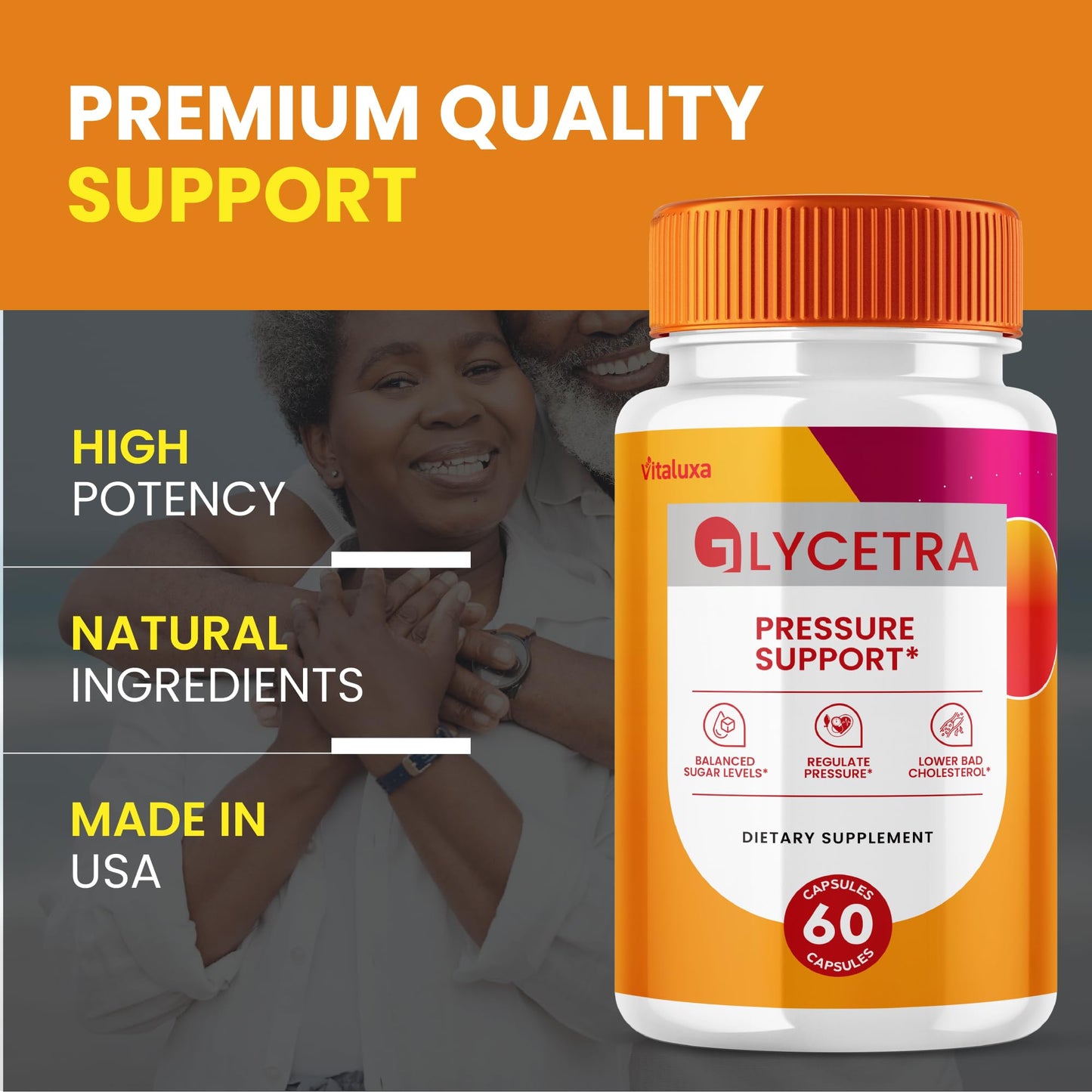 (3 Pack) Glycetra Capsules - Glycetra Blood Support | Advanced Formula, All Natural, 180 Ct