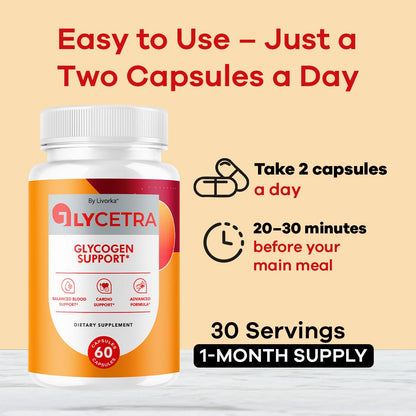 (2 Pack) Glycetra Capsules | Official Glycetra Advanced Glycogen Support - 120 Capsules