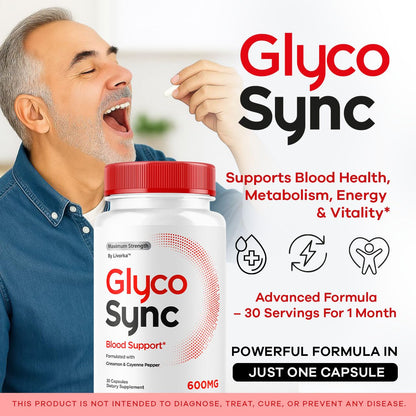 (3 Pack) Glyco Sync Capsules – All-Natural Balance Support, 90 Capsules