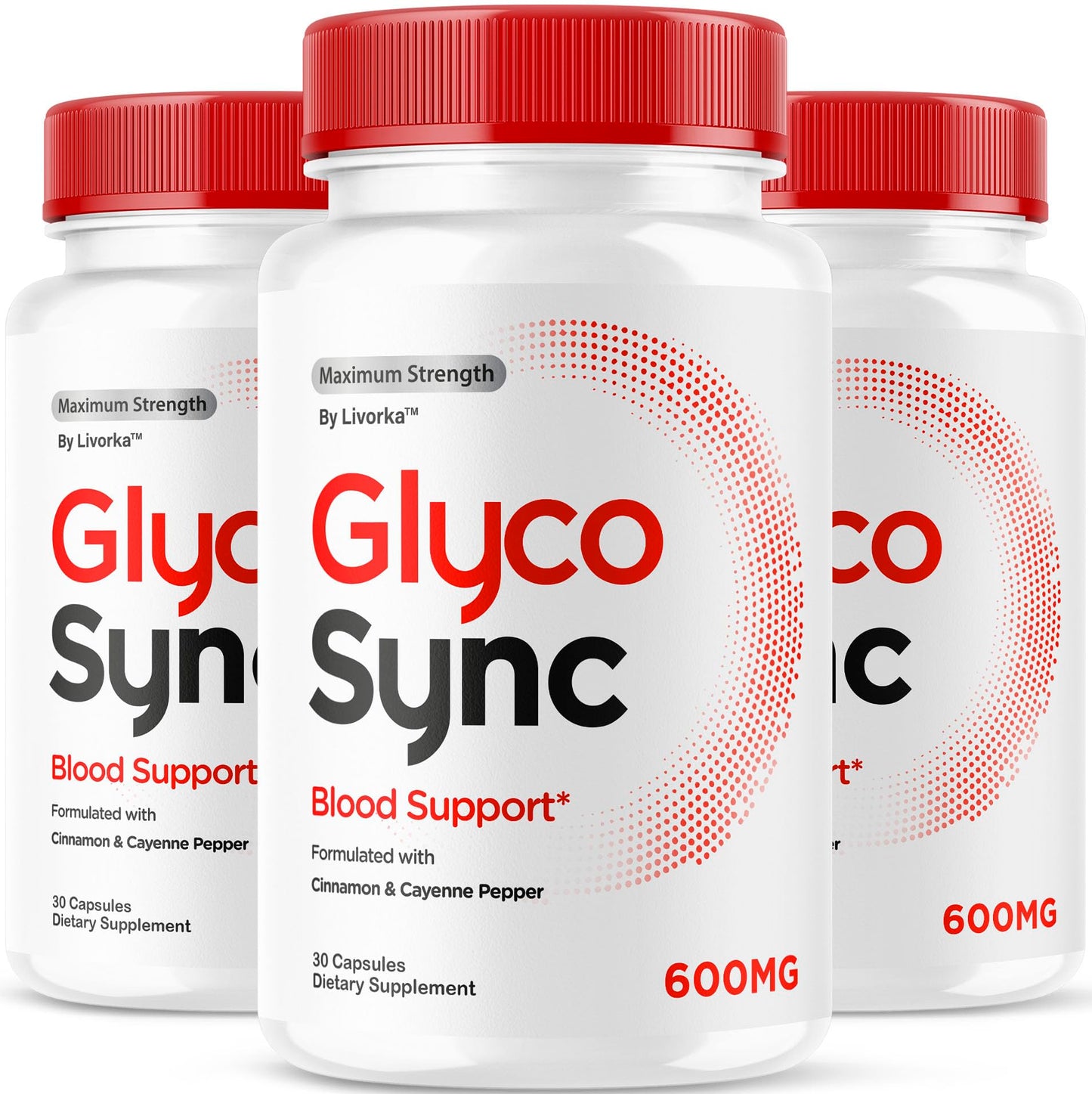 (3 Pack) Glyco Sync Capsules – All-Natural Balance Support, 90 Capsules
