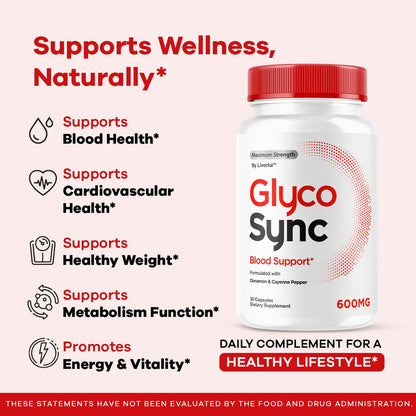 (3 Pack) Glyco Sync Capsules – All-Natural Balance Support, 90 Capsules