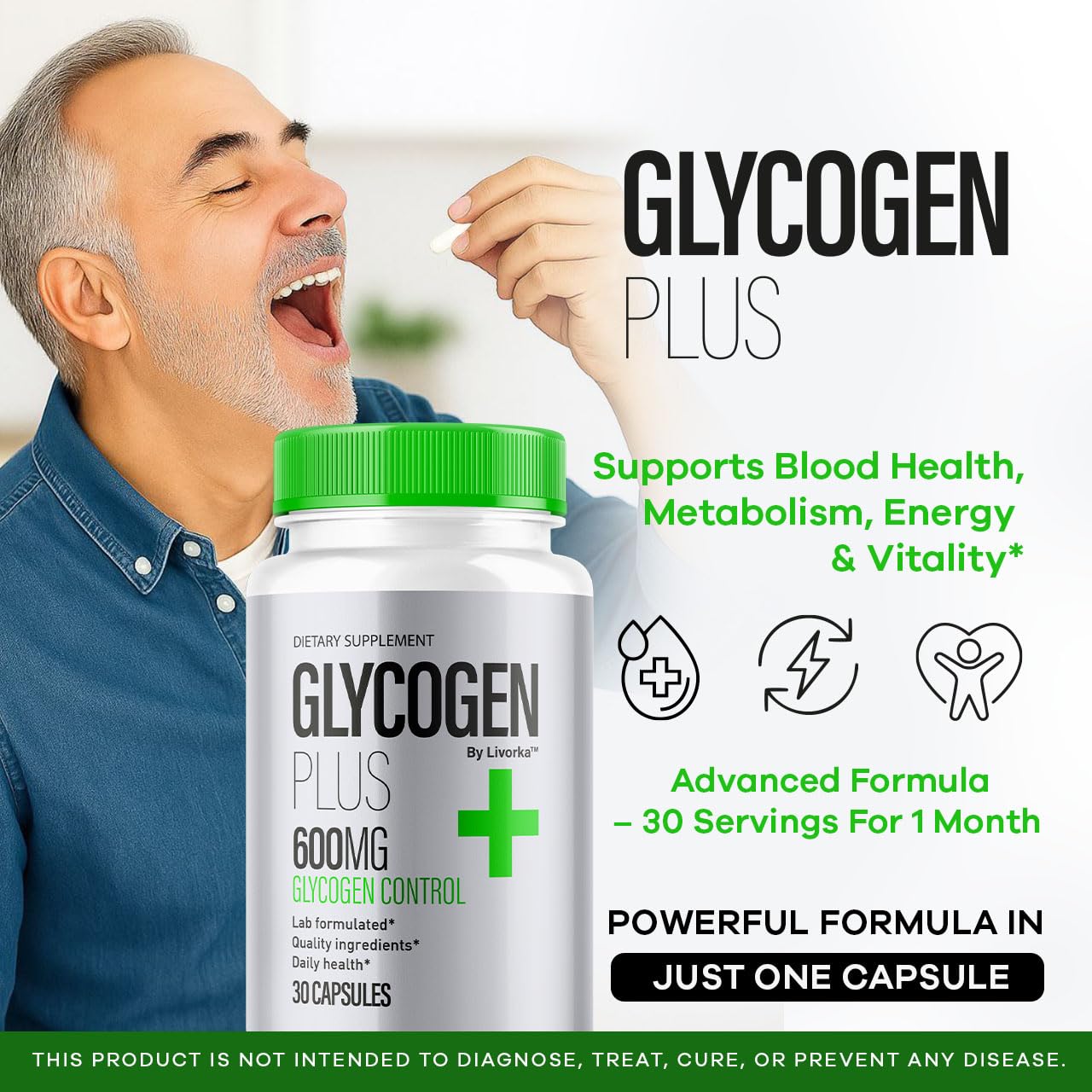 (3 Pack) Glycogen Plus – 600mg Capsules | Glycogen Support