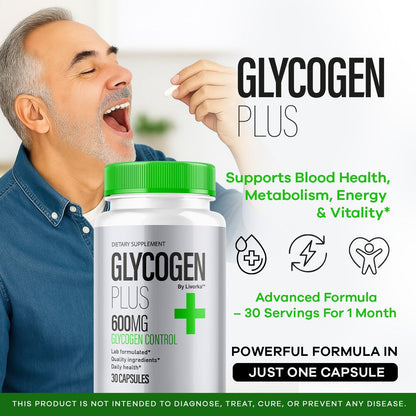 (3 Pack) Glycogen Plus – 600mg Capsules | Glycogen Support