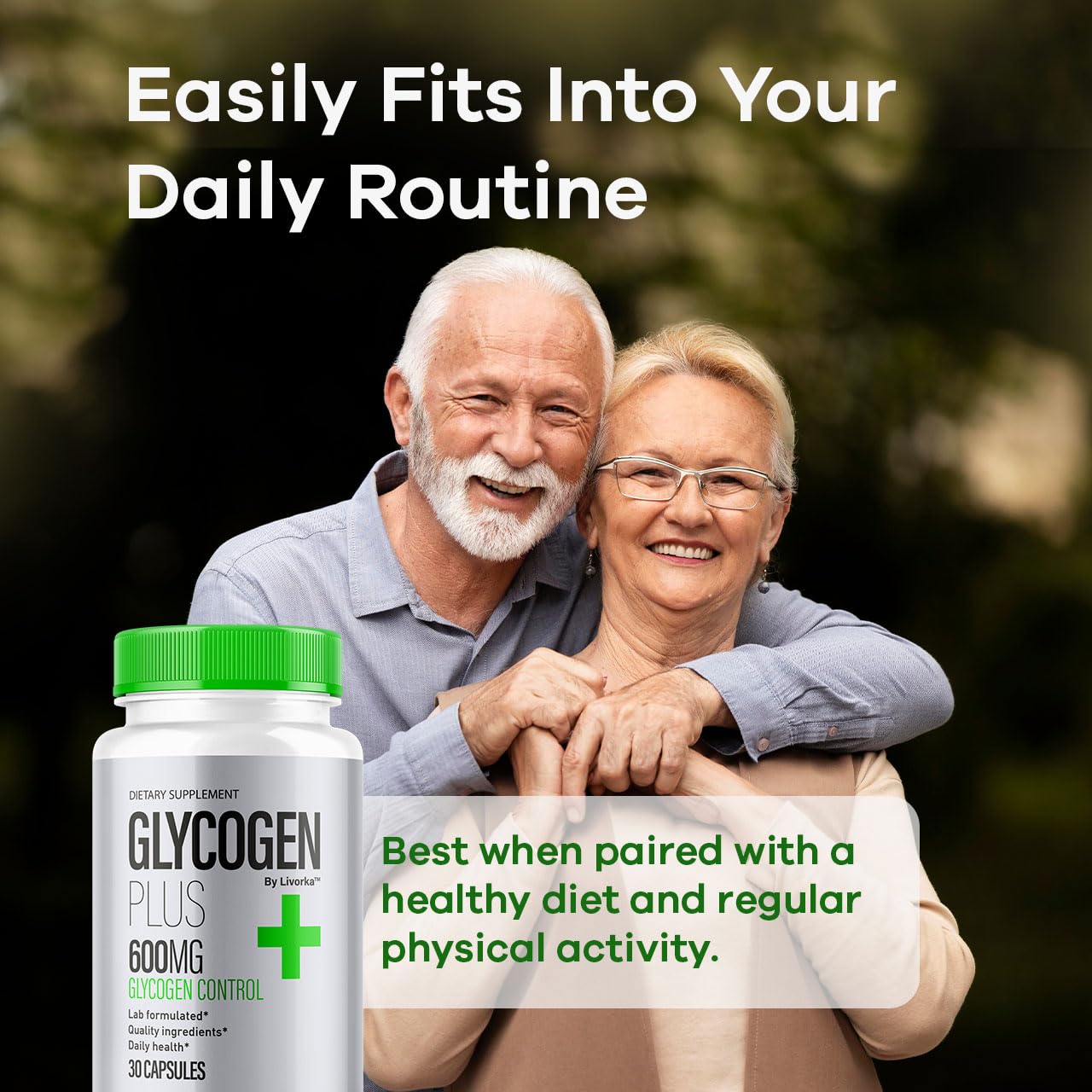 (2 Pack) Glycogen Plus – 600mg Capsules, All-Natural Glycogen Support