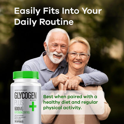 (2 Pack) Glycogen Plus – 600mg Capsules, All-Natural Glycogen Support