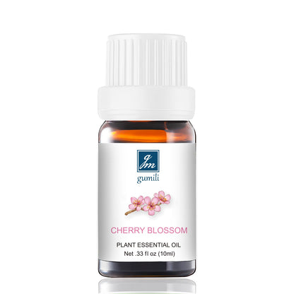 GM Gumili Cherry Blossom Essential Oil - 10mL Organic, Undiluted Fragrance for Aromatherapy