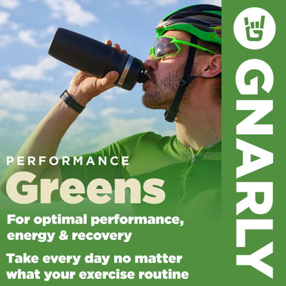 Gnarly Nutrition Greens Superfood Powder – Blueberry Acai Performance Greens – NSF Sport Certified – Organic & Probiotic