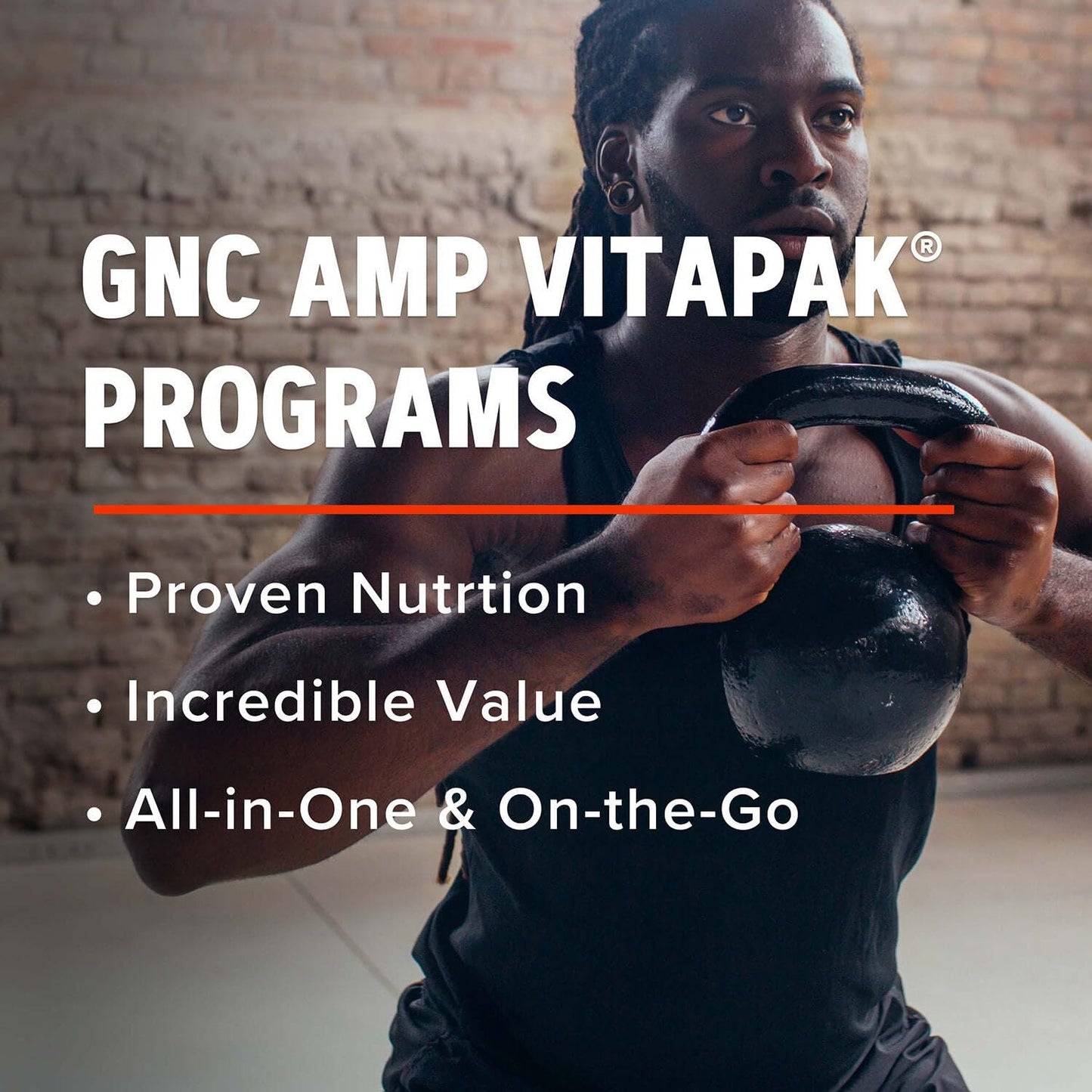 GNC AMP Men’s Strength Vitapak Program – 3-in-1 Pack with Creatine HCl & Multivitamin