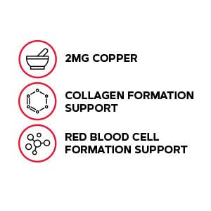 GNC Copper 2mg - Supports Iron Absorption | 100 Count (Pack of 2)